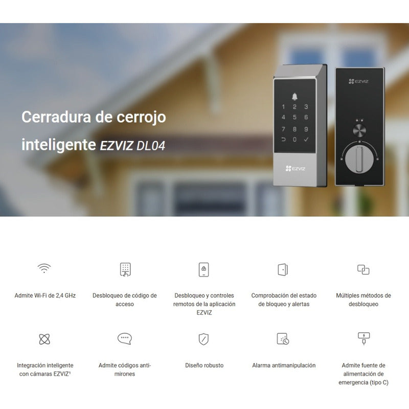 Cerradura Inteligente Easy Smart Lock Con Wifi, Ezviz Dl04