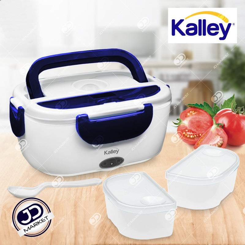 Lonchera Eléctrica Kalley Porta Comida, Garantía 1 Año, Azul