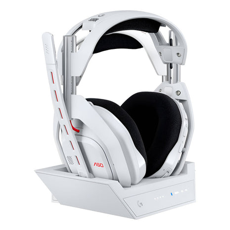 Diadema Gamer Logitech Astro A50 Gen5 Lightspeed + Base, Blanco