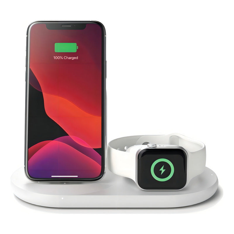 Base De Carga 3 En 1 Wireless Boost Charge Blanco - Belkin