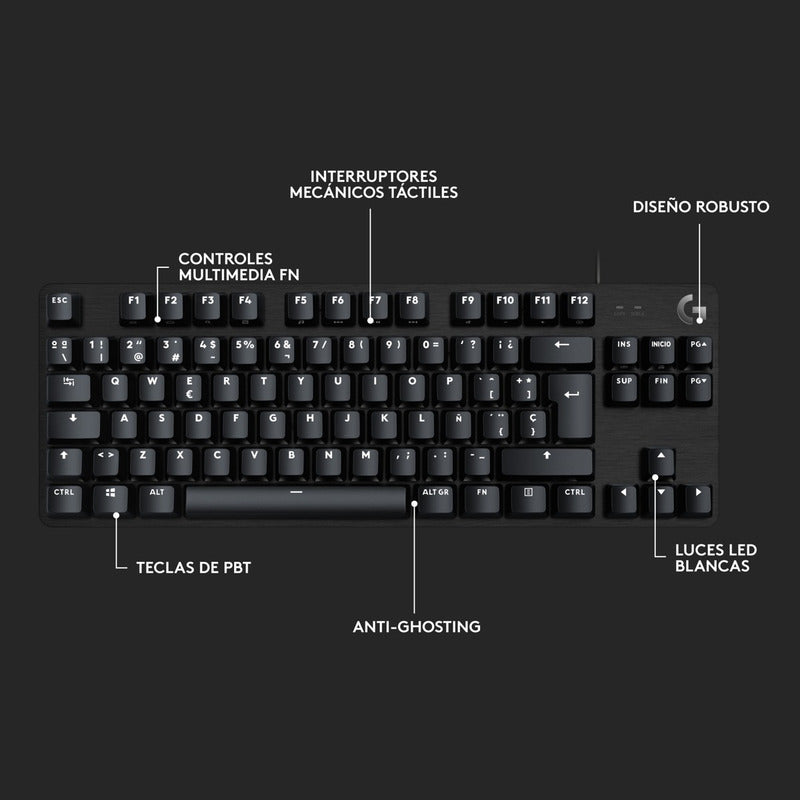 Teclado Gamer Mecánico Logitech G413 Tkl Se / Retroiluminado