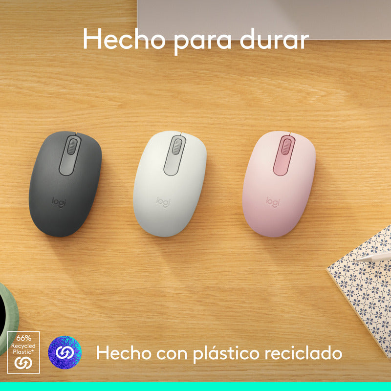 Combo Bluetooth Logitech Teclado K380s + Mouse M196, Rosa