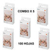 Papel Fotográfico Xiaomi Mi Portable Photo Printer x 100 Hojas (5 Cajas)