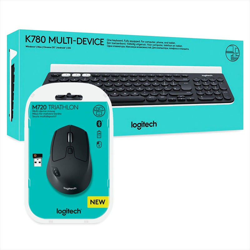 Combo Multi-device Flow Logitech: Teclado K780 + Mouse M720