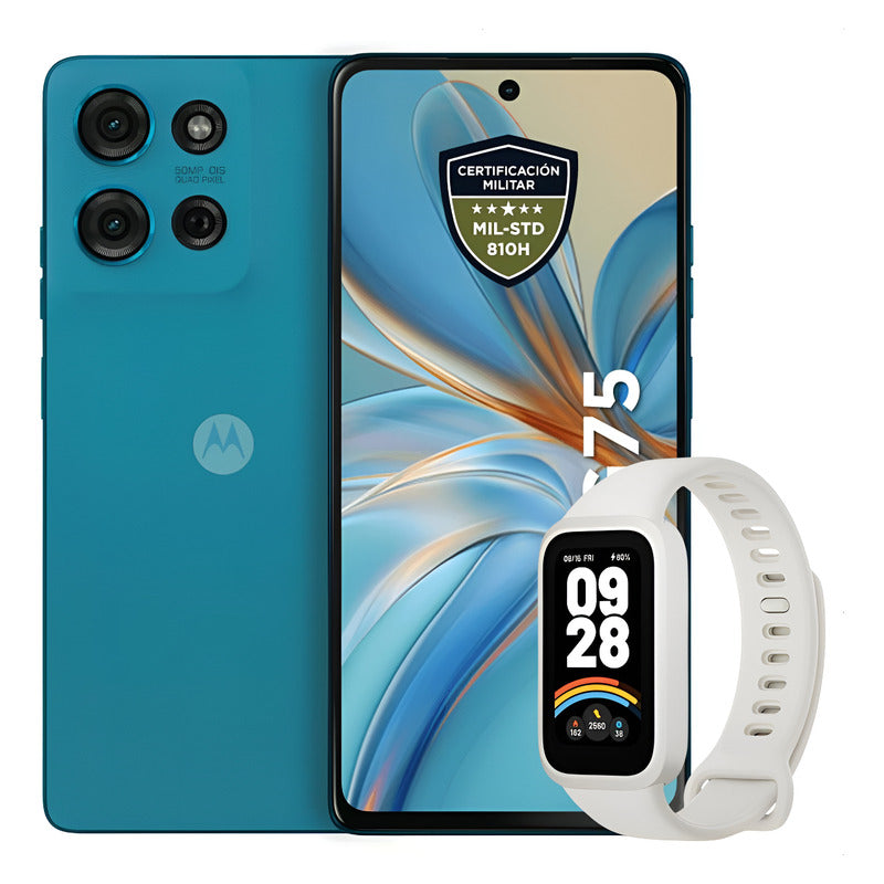 Celular Motorola Moto G75 5g 256gb/8gb Azul + Band 9 Active