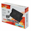 Base Refrigerante Cooling Pad 638a, 5 Niveles 2 Ventiladores Negro
