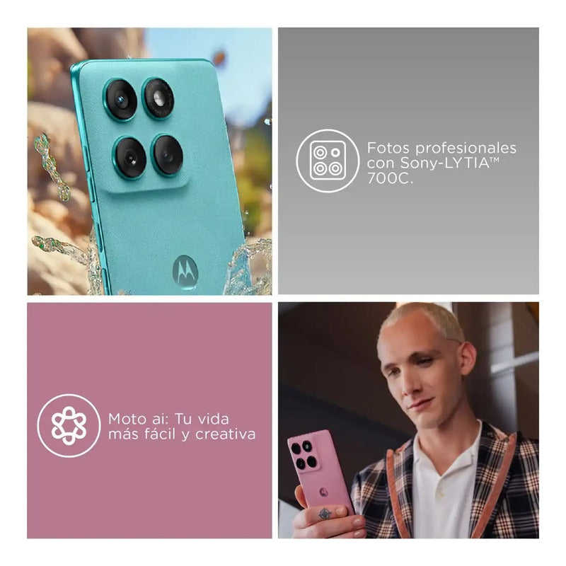 Celular Motorola Edge 60 Fusion SIM+eSIM 5G, 6.7'' 256GB/8GB IP68/IP69 5200mAh/68W
