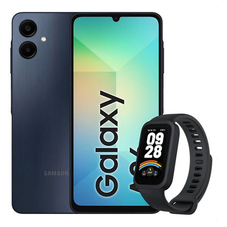 Celular Samsung Galaxy A06 128gb/4gb Blk + Mi Band 9 Active