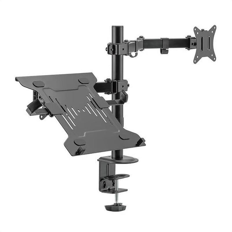 Base De Escritorio Para Monitor Y Portátil, Techgo Spml-12 Negro