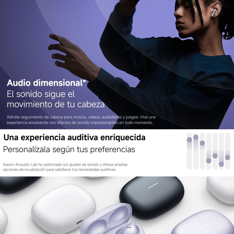 Xiaomi Redmi Buds 6 Pro, Auriculares Táctil, Anc, 3-mic, Wht