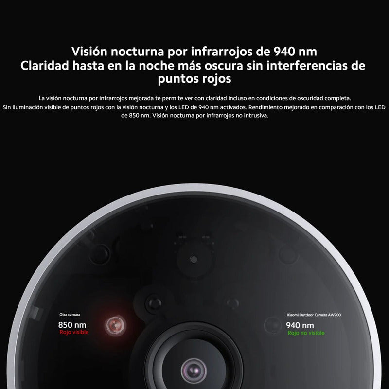 Xiaomi Aw200, Cámara Seguridad Exterior Ip65 1080p + 256gb