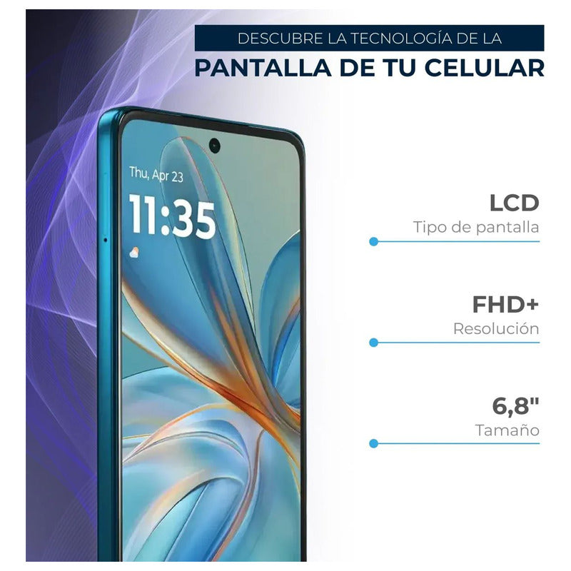 Celular Motorola Moto G75 5g Dual Sim 256gb/8gb, 6.78'', Azl Aqua Blue
