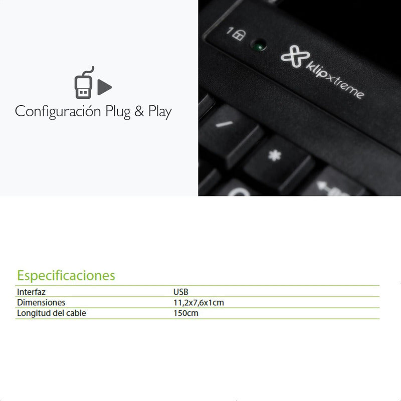 Teclado Usb Numérico Keypad Klip Xtreme Knp-100 Abacus