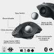 Mouse Logitech Mx Ergo S, Trackball Inalámbrico / Recargable