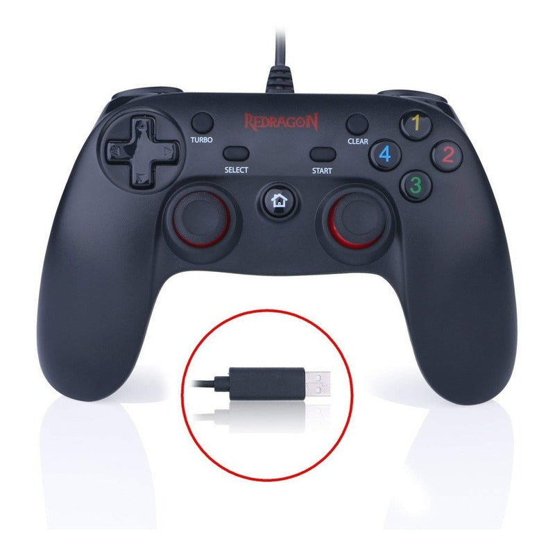 Control De Juegos Gamepad Usb, Redragon G807 Saturn Ps3 / Pc