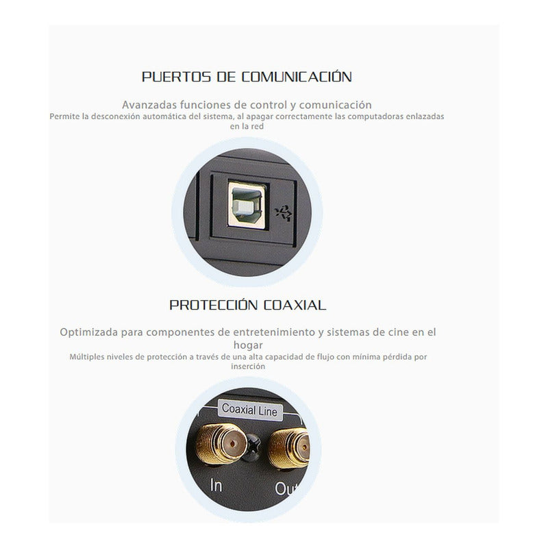 Ups Interactiva Forza Fx-2200lcd 2200va/1200w 8 Tomas ±81min Negro