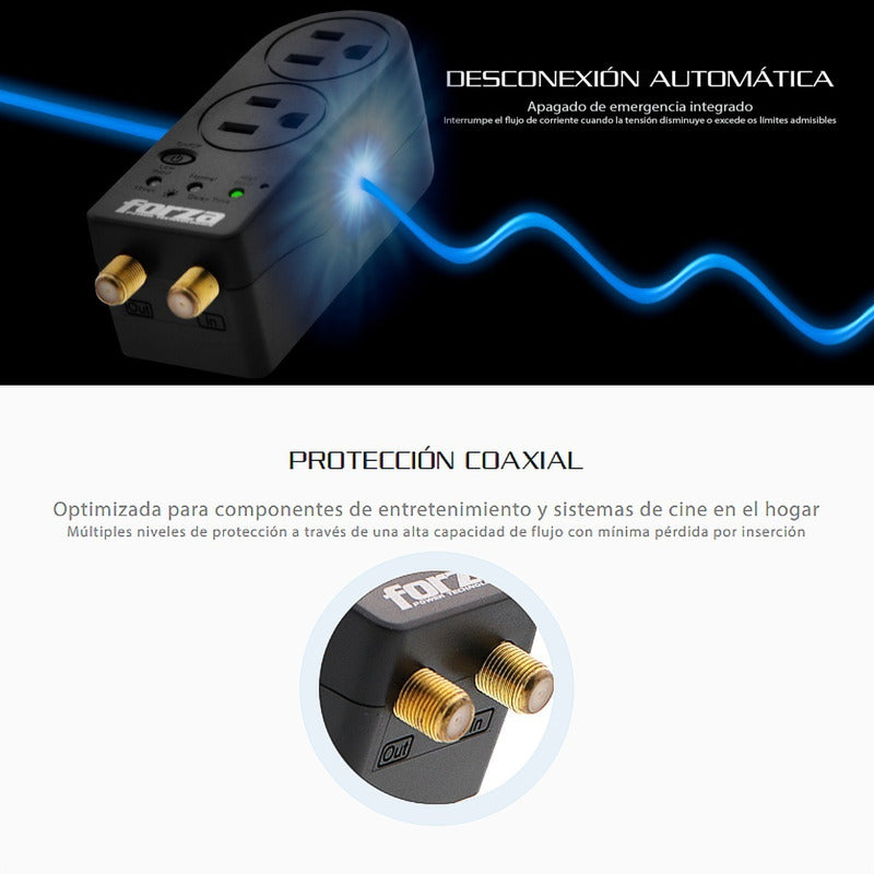 Protector De Voltaje 110/120v Forza Fvp-0200v Zion 2k30