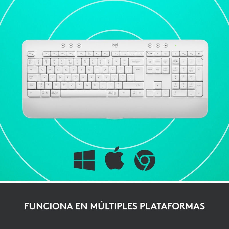 Teclado Confortable Bt/bolt Logitech Signature K650, Wht