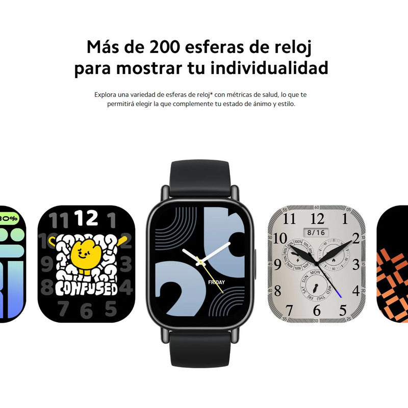 Xiaomi Redmi Watch 5 Lite, Pulsera Smart Gps Llamada Bt, Blk Negro Negro
