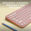 Combo Logitech Bluetooth: Teclado K380s + Mouse M350s, Rosa