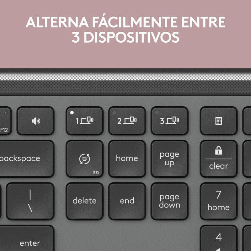 Teclado Bluetooth Bolt Logitech Signature Slim K950, Negro