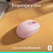 Mouse Inalámbrico Bluetooth Logitech M196 Diseño Ambidiestro Cómodo y Compacto - Rosado