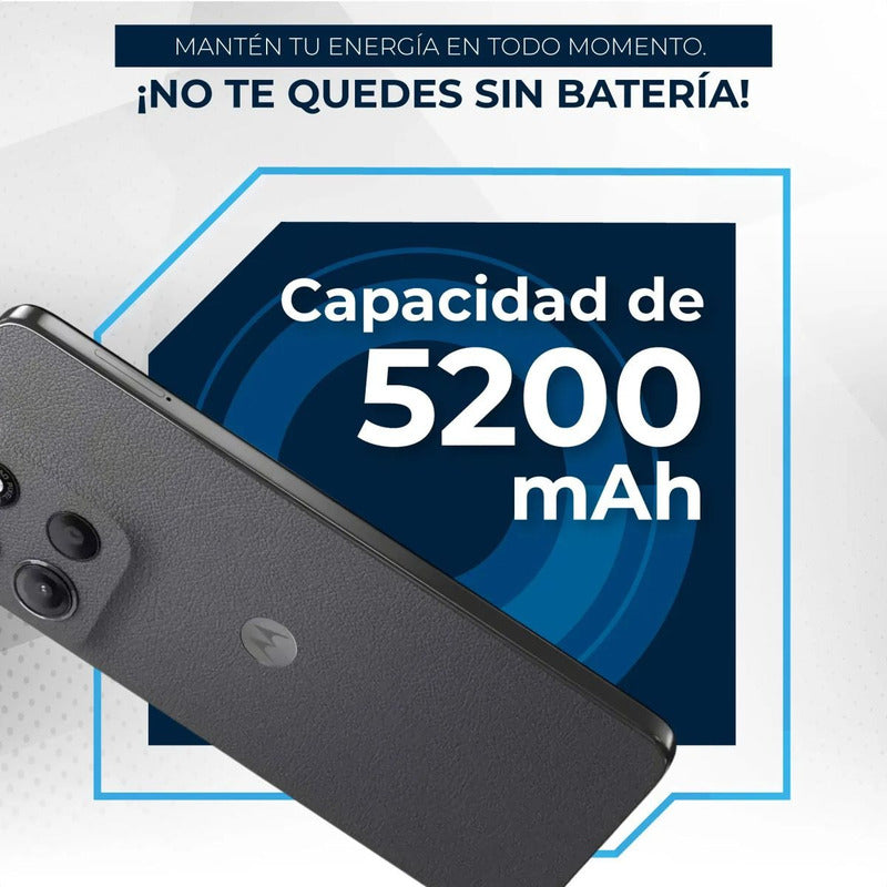 Celular Motorola G15 Dual Sim 4G, 6.72'' 256GB/4GB+8GB (RAM Boost) 50MP 5200mAh, Gris