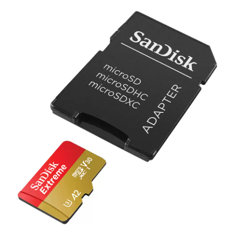 Tarjeta Micro Sdxc 512gb Sandisk Extreme, 4k U3 A2, 190mb/s