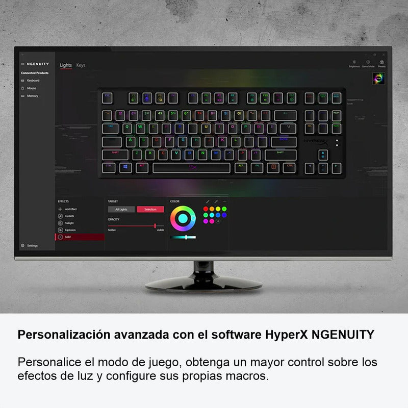 Teclado Gamer Mecánico Hyperx Alloy Origins Core Rgb / Aqua