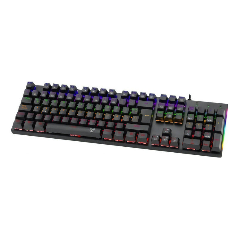 Teclado Gamer T-dagger T-tgk310-bl Naxos Rainbow Blue Switch