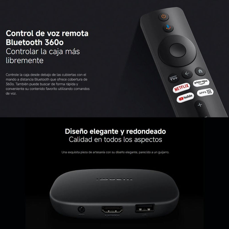 Xiaomi Tv Box S (3nd Gen) 4k Control De Voz 32gb Rom/2gb Ram