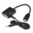 Cable Adaptador / Convertidor De Puerto Hdmi A Vga Con Audio