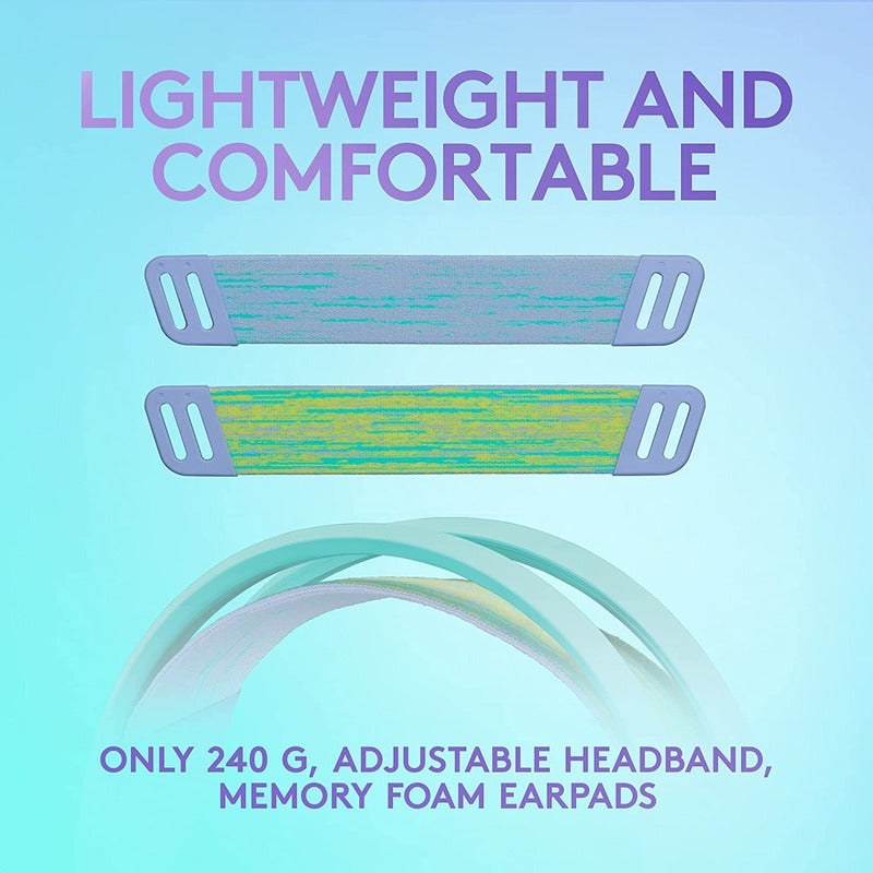 Diadema Gamer Alámbrica Logitech G335 Micrófono Flip to Mute Plug 3.5mm PC PS5 Xbox Switch - Menta