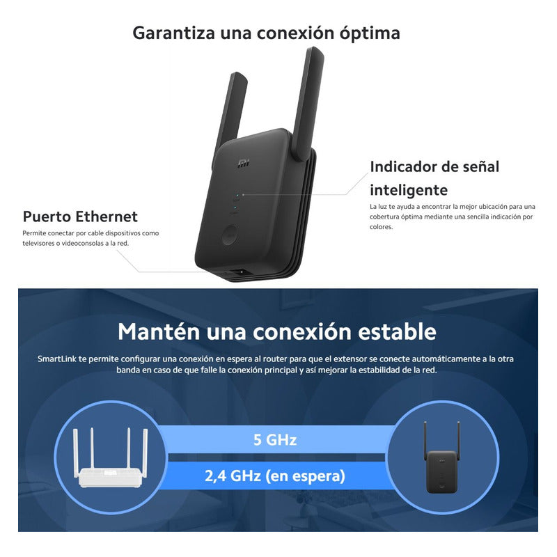 Xiaomi Mi Wifi Range Extender Ac1200 Extensor Rango 1200mbps