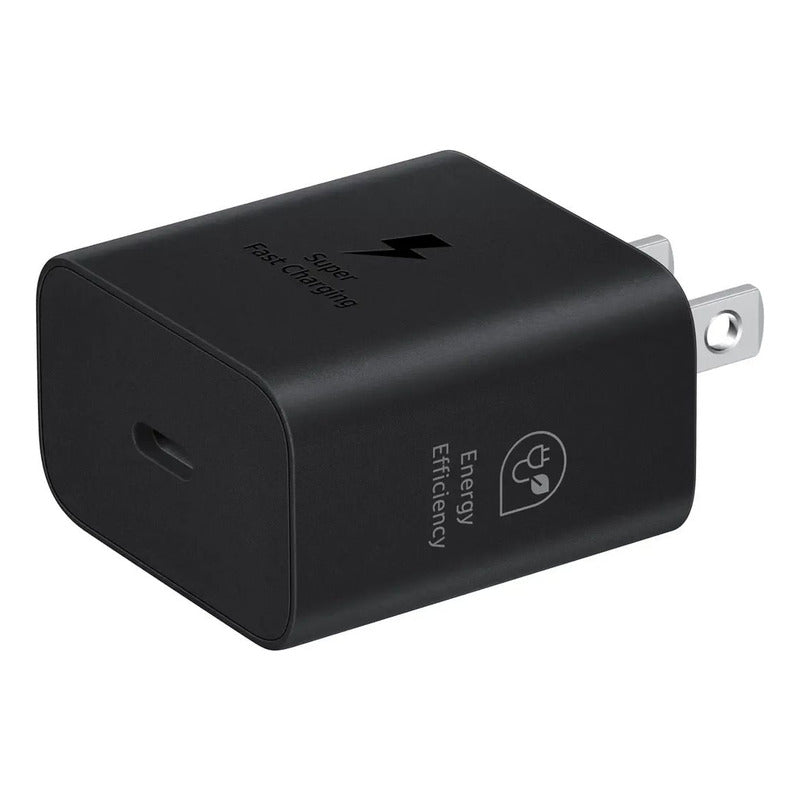 Cargador Adaptador Samsung 25w Carga Rápida Original / Usb-c Negro