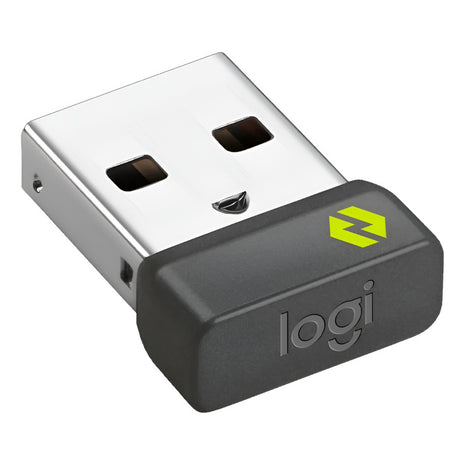 Adaptador USB Logitech Logi Bolt Inalámbrico Seguro Conexión Estable hasta 6 Dispositivos Windows/Mac