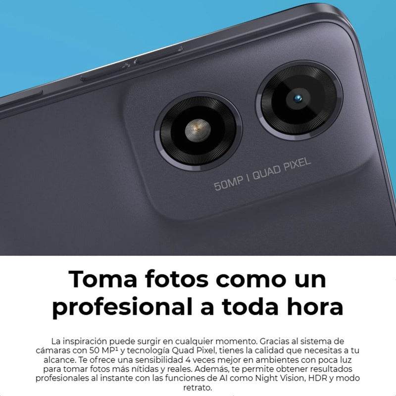 Motorola Moto G04s 128gb/4gb Grn+ Audífonos Genius Hs-m905bt