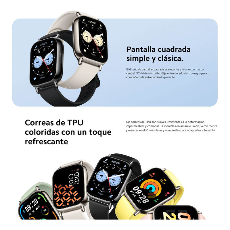 Xiaomi Redmi Watch 5 Lite, Pulsera Smart Gps Llamada Bt, Blk Negro Negro