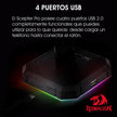 Hub 4 Usb + Base Auriculares Rgb Redragon Ha300 Scepter Pro