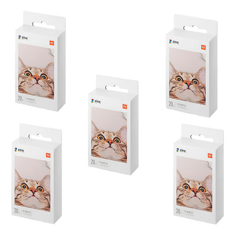 Papel Fotográfico Xiaomi Mi Portable Photo Printer x 100 Hojas (5 Cajas)