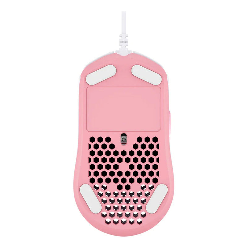 Hyperx Pulsefire Haste, Mouse Gamer Rgb 16000dpi, Blanc/rosa