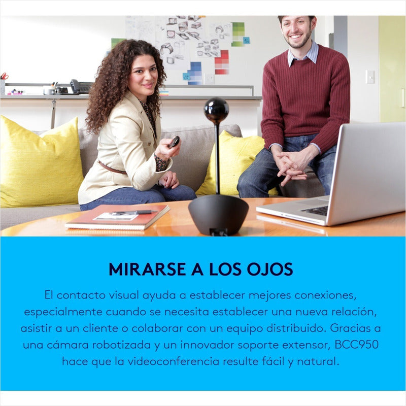 Cámara Logitech Conference Cam Bcc950, Video Full Hd / 1080p Negro