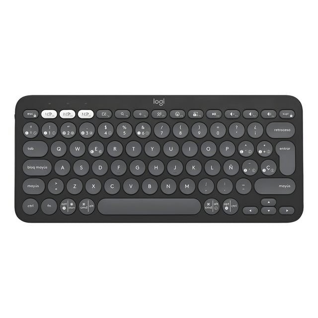 Teclado Bt Multidispositivo Logitech Pebble Keys 2 K380s, Bk