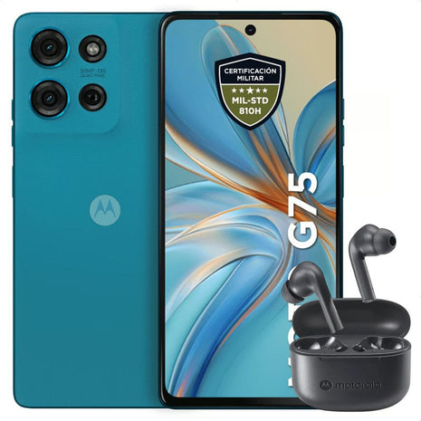 Celular Motorola Moto G75 5g 256gb/8gb Azul + Moto Buds 065