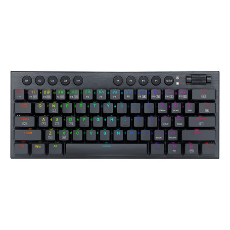 Teclado Gamer Inalámbrico Redragon Horus Mini K632 Pro Rgb Color Del Teclado Negro Idioma Inglés Us