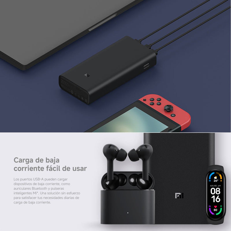 Xiaomi Mi 50w Power Bank 20000mah, Carga Portátiles / Usb-c