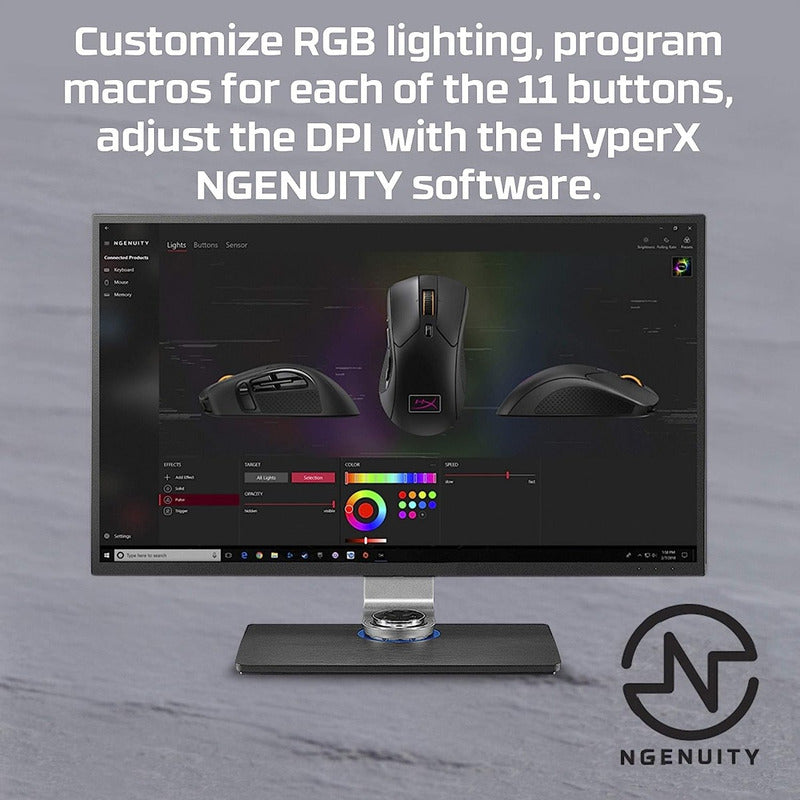 Hyperx Pulsefire Raid Mouse Gamer Rgb Programable 11 Botones