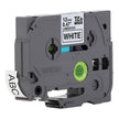 Cinta Laminada Brother Tze-231 Negro Sobre Blanco 12mm X 8mt