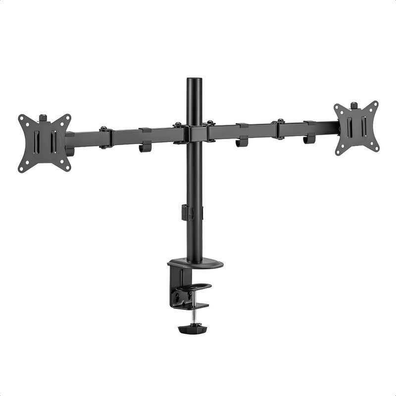 Soporte Doble Escritorio Para Monitor 17~32, Techgo Spm-1104 Negro