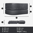 Teclado Ergonómico Dividido Logitech ERGO K860, Inalámbrico Bluetooth